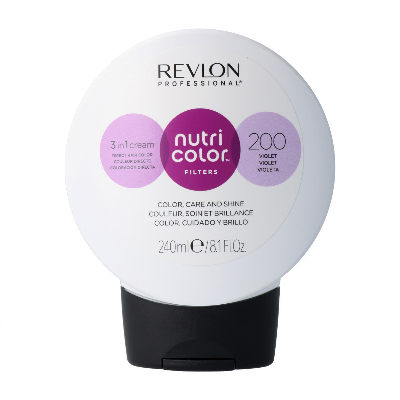 Тонувальний крем-бальзам для волосся Revlon Professional Nutri Color Filters Fashion 200 Violet, 240 мл